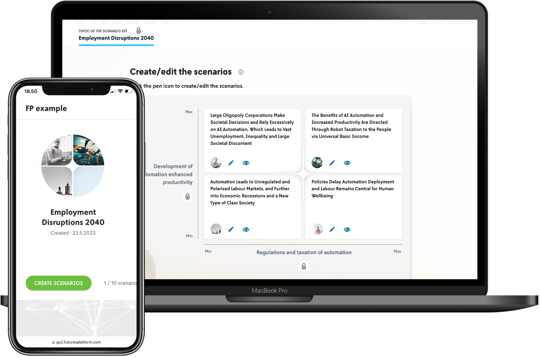 screenshot of Futures Platform